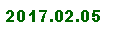 Zone de Texte: 2017.02.05